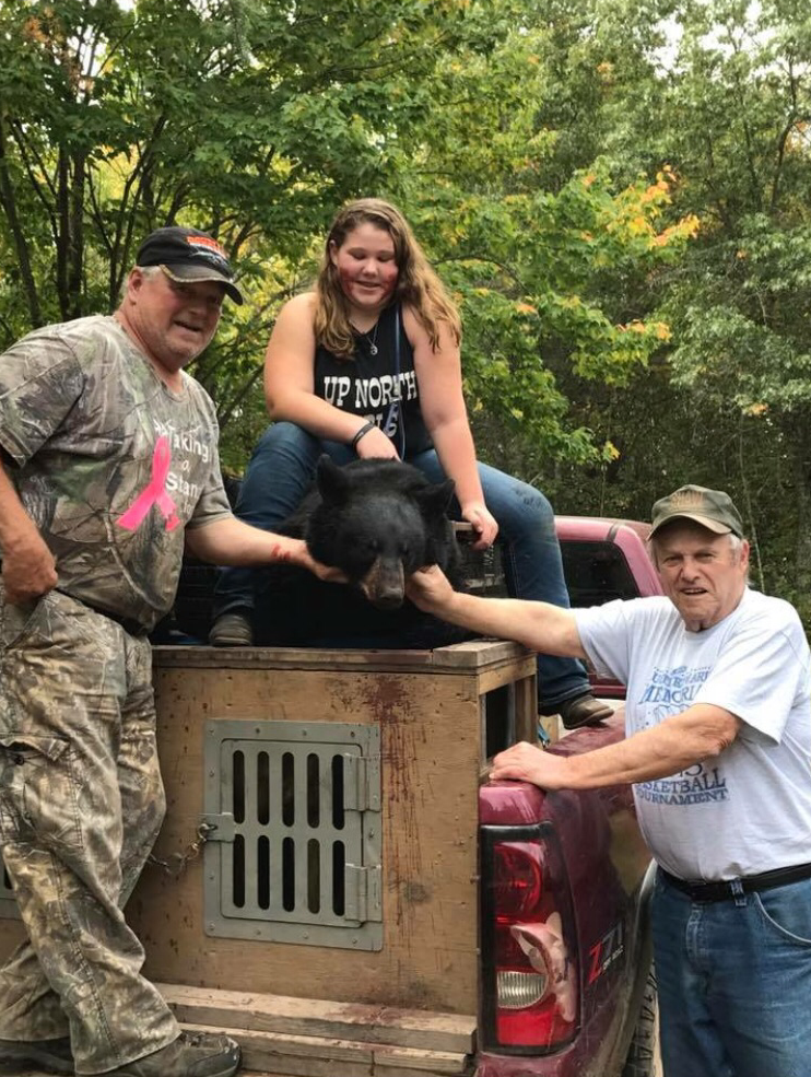 August 2018 | Samantha Mondor | The Photo Is Of Me, My Grandpa, And My Cousins Grandpa. “It’s A Family Tradition.” -Hank Williams Jr.