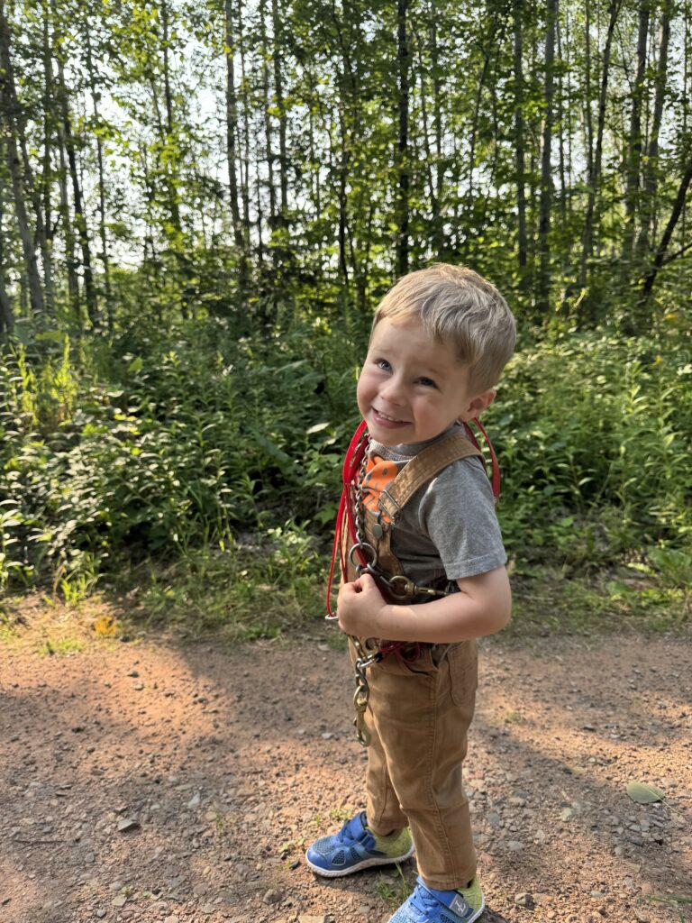 August 2024 | Kailee Clements | Ready for them to cross | Heath is ready for the dogs to cross!